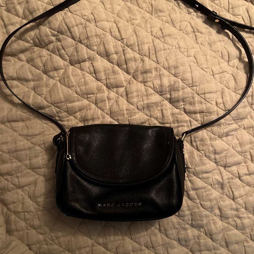 Marc Jacobs black messenger bag